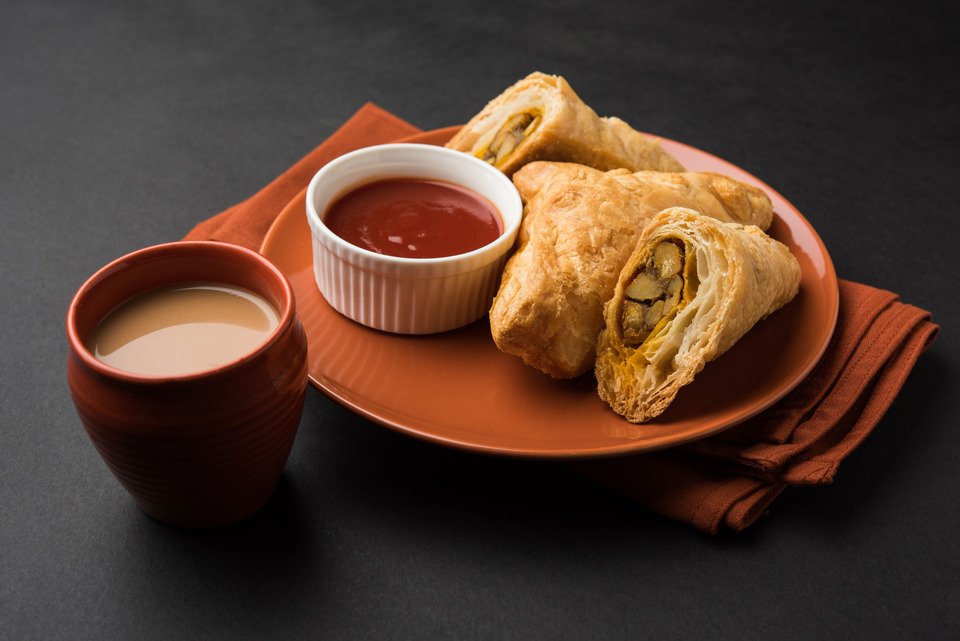 Indian samosas savouries variety tea food festival Bareilly